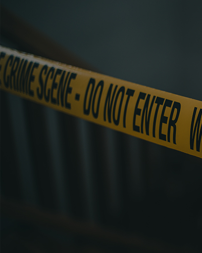 crime scene caution tape